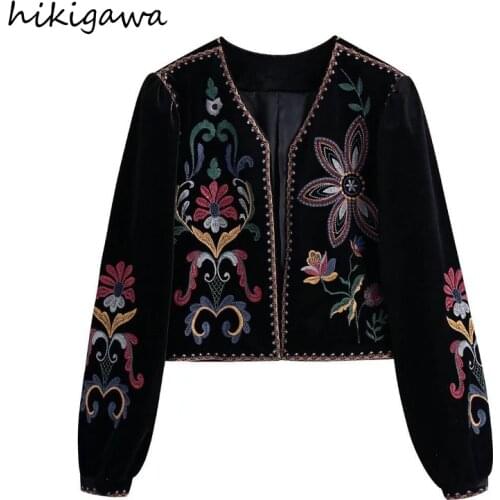 HIKIGAWA Women's Shirts With Embroidery