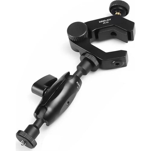 KINGJOY Adjustable Magic Arm With Ball Head Clamp for Mounting HDMI Monitor LED Light LCD Video Camera Flash Camera DSLR