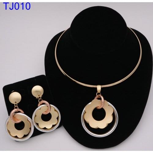 Fashion African Jewelry Sets Women Costume Nigerian Wedding Jewelry set Brand Dubai Gold color Jewelry Set