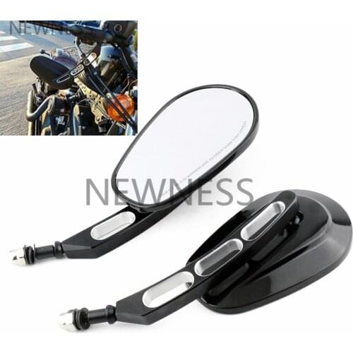 Motorcycle Universal Rear View Side Mirrors For Harley Road King Touring XL883 Sportster 1200 XL1200C Fatboy Dyna Softail 8MM