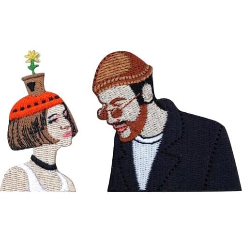 Movie Character Patch Badges Embroidered Applique Sewing Iron on Patches for Clothing Clothes Stickers DIY Apparel Accessories