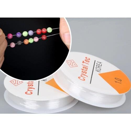 0.5/0.6/0.7/0.8/1mm 5-15M Elastic Crystal Beading Cord String Thread For Jewelry Making Necklace Bracelet DIY