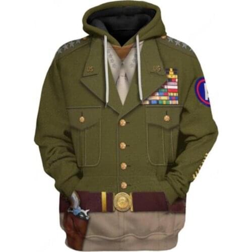 New Five-star Admiral Hoodie Green 3D Printed Zipper Jacket Sweatshirt Halloween Cosplay Costume Men Jacket Top Casual sweater