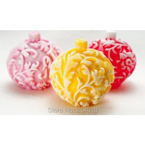 PRZY New Arrival Silicone Mold Ball on The Christmas Tree Forest Christmas Toy Silicone Mould Soap Mold Candle Molds Silica Gel