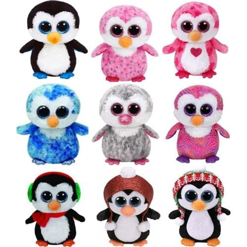 New Big Eyed Penguin Plush Kids Stuffed Animals Toys For Children Gifts 15CM/25CM
