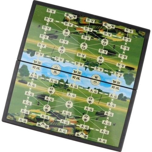 Portable Chinese Battle Chess Pieces Set Board Game For Family Travel Play