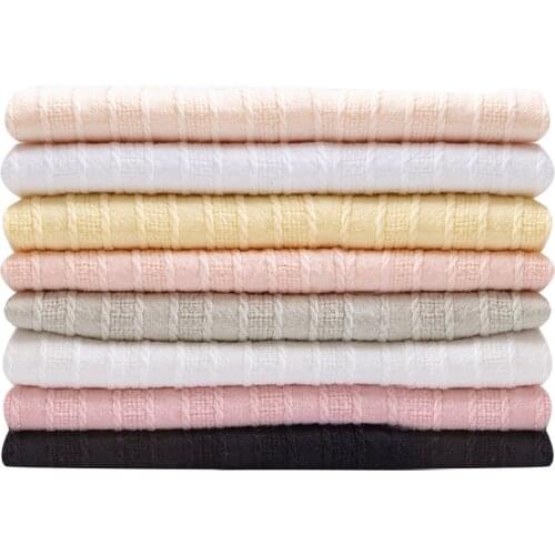 Straight Jacquard Embroidery Cotton Linen Quilting Fabric for Sewing Clothes Dresses