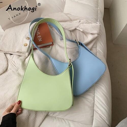 Candy Color Women Casual Shoulder Bag Adjustable Strap Ladies Fashion Underarm bags ML140