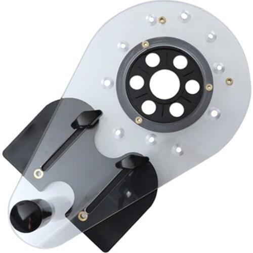 Drilling positioner Universal Wood Milling Machine Base Electric Engraving Edge Trimming Flip Plate Bottom Slotting Edge