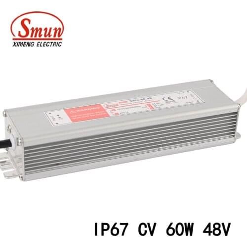 SMUN SMV-60-48 60W 48V 1.25A Waterproof IP67 LED Driver Switching Power Supply for Led Strip Light
