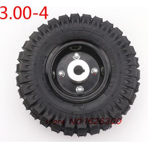 High quality 3.00-4 Electric Scooter Front Wheel with tyre Alloy Rim hub and inner tube wheels Gas scooter bike motorcycle