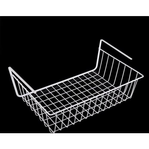 1 pcs New Kitchen Under Shelf Storage Basket Lightweight Metal Organiser Rack