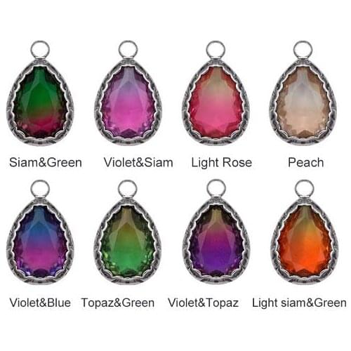 10x14mm Sew on Rhinestones Pear Cut Clear Water Drop Crystal Teadrop Strass Pendant for Earring Necklace Sewing Accessories