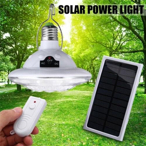22LED Outdoor/Indoor Solar Light with Remote Control Solar Panel + Lamp Solar Lighting Hooking Camp Garden Path Lighting