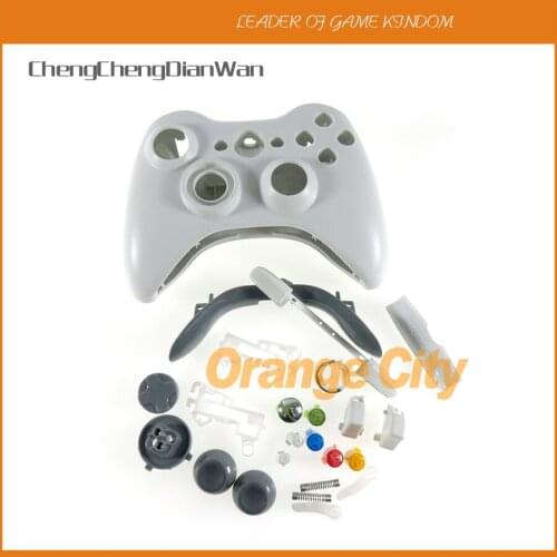 ChengChengDianWan 3pcs/lot black&white Full Housing Case Shell case for Xbox360 xbox 360 Wired Controller joypad