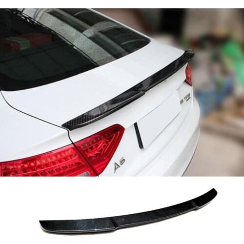 Trunk Spoiler Carbon Fiber FRP Auto Rear Trunk Wing Type V Refit Accessories Spoiler For Audi A5 S5 2008-2016