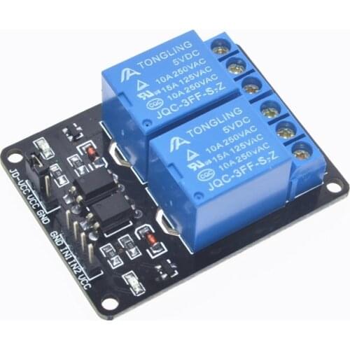 Free Shipping 1PCS 5V 2 Channel Relay Module Shield for Arduin ARM PIC AVR DSP Electronic .We are the manufacturer