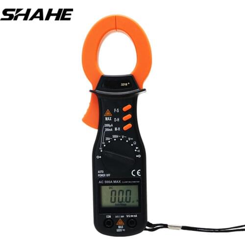 Shahe Digital Clamp Meter Multimeter ACV, DCV, AC, DC, resistance Electrical tester Auto Range Non Contact Multimeter