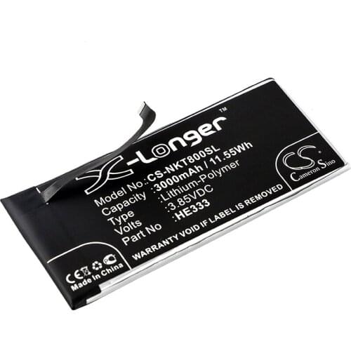 CS 3000mAh/11.55Wh battery for Nokia 8 Sirocco,8 Sirocco Global Dual SIM,8 Sirocco Global TD-LTE,HMD Avatar HE333