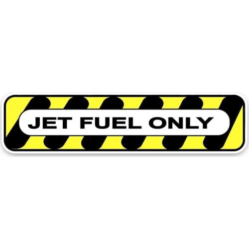Hot Sell Creative Fashion JET FUEL Only Safety DIESEL Car Sticker Vinyl Anti-UV PVC 3.8cm X 16.5cm
