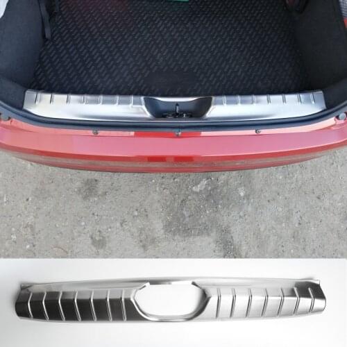 Stainless Steel rear bumper cargo step sill guard protective cover trims for Lada Vesta sedan