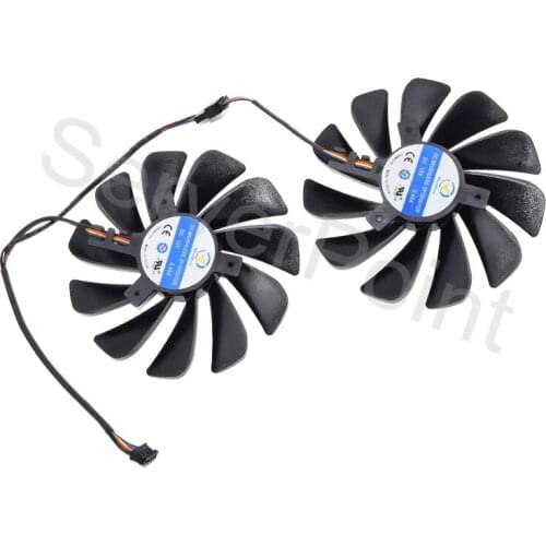 Brand New A Pair Cooling Fan CF1010U12S 95MM DC 12V 0.45A Cooler For XFX RX 580 590 RX580 RX590 Graphics Card