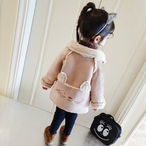 Autumn Winter Jacket Faux Fur Suede Coat Clothes Girls Children Outwear Outerwear & Coats Parka Christmas Costumes For Girls