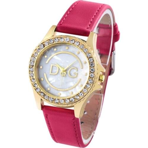 Relogio Ladies Watch Top Fashion Womens Leather Band Analog Quartz WristWatch Women Dress Rhinestone Wrist Watches Reloj Mujer