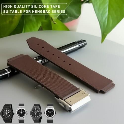 Hight Quality Watchbands For HUBLOT BIG BANG CLASSIC FUSION Silicone Watch Bracelet Watch Accessories Rubber Watch Band Strap