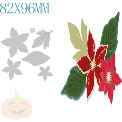 Christmas Flower Metal Cutting Dies Stencils For DIY Scrapbooking Photo Album Decorative Embossing Paper Cards New Arrival