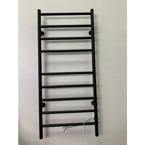 Stainless Steel 304 Sanitary Ware Wall Mounted Bathroom Heated Towel Rail Warmer Matt Black