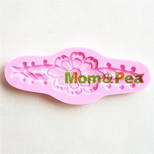 Mom&Pea 1399 Free Shipping Flower Silicone Mold Cake Decoration Fondant Cake 3D Mold Soap Mold Food Grade