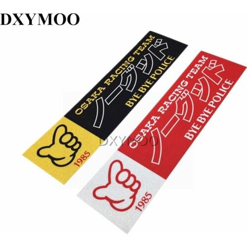 18x4.7cm Car Stickers Bike Sticker Motorcycle Reflective for Japan Loop Family JDM NO GOOD RACING TEAM BYEBYE 1985
