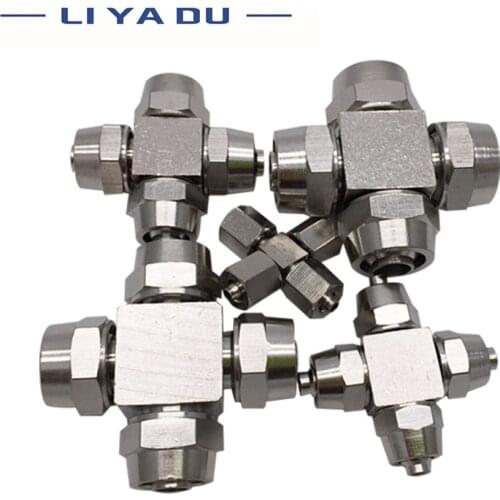 1PCS PZA-4/6/8/10/12 Quick wring the copper-plated pneumatic connector nut lock joint Air Hose Quick Fitting