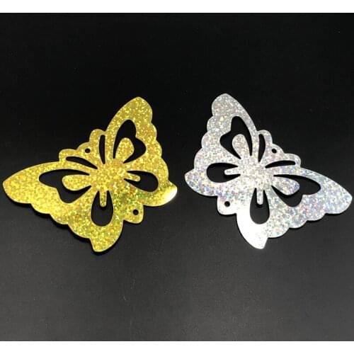 10g 11pcs 90x60mm butterfly hollow-out sequins are used for stage wedding decoration curtain sewing DIY handmade background wall
