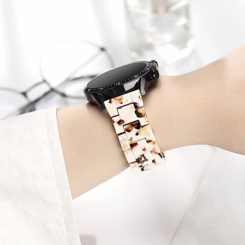 20/22mm Resin band For Huawei watch GT 2 2E for Samsung Gear S3 Frontier Galaxy Watch 3 Active 2 Quick Release replacement strap