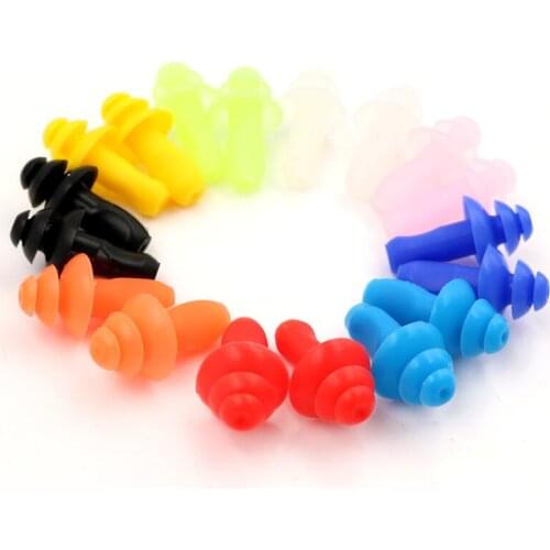 20PCS Soft Anti-Noise Ear Plug Sound Insulation Waterproof Silicone Swim Earplugs Ear Protection Earplugs Sleeping Plugs