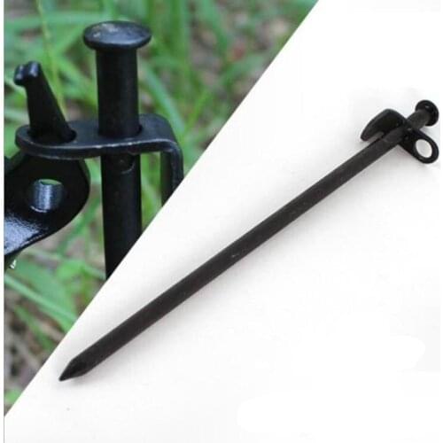 2021 Outdoor Camping Accessories Tent Ground Nail Fixed Rod Not Bent Steel Roof Mat Camping Nail Thickened And Lengthened Tool