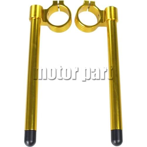 50mm Motorcycle Fork Tube For Yamaha YZF750 YZFR6 YZFR1 YZF 750 R6 R1 Clip-ons Handle Bar CNC Riser Handlebar Gold Color