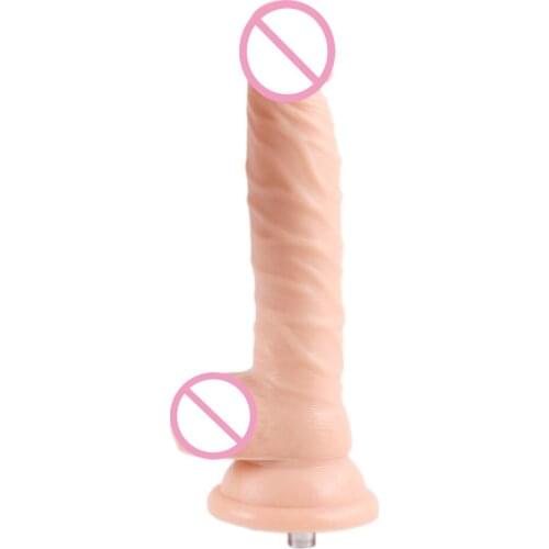 7.87'' Premium Sex Machine Dildo Attachments,Realistic Touch Feel Nude Cock,5.51 Inches Insertable,Sex Toy