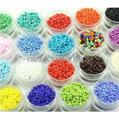 700gram (20000pcs+)(2mm-4mm) mixed sizes mixed colors Glass pearlized Micro Seed Beads miniature Supplies nail art caviar