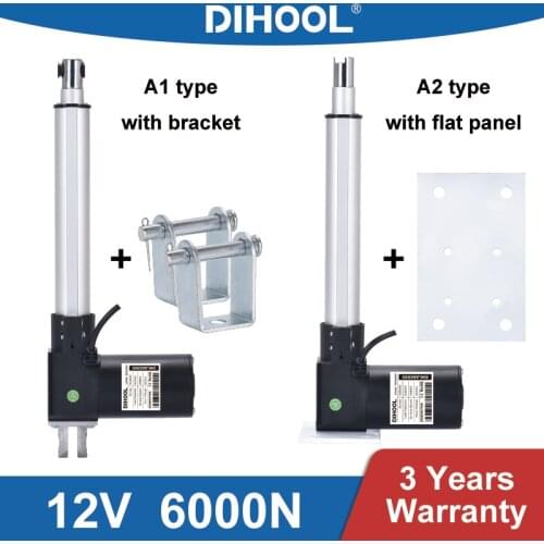 Electric Linear Actuator DC12V Door Controller 6000N 600kg Load Lifting Colume 1000mm 900mm Putter 50mm Stroke 350mm Push Rod