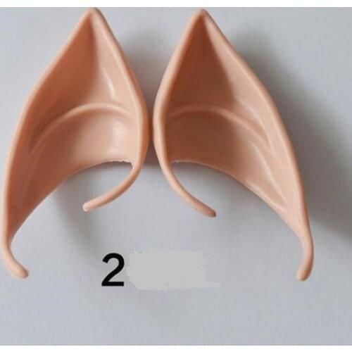 Elf Ears Fairy Vulcan Alien Cosplay Halloween Fancy Dress Costume Accessory Hobbit Pixie Ear Tips Latex Ear party Cos props gift