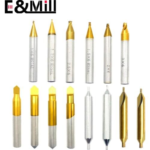 Vertical key machine accessories with key machine drill bit with key machine milling cutter titanium plated 1.0/1.5/2.0/3.0