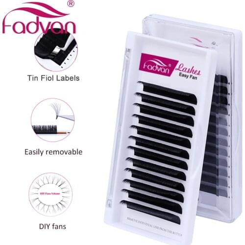 Easy Fanning Eyelash Extension 0.05 Thickness Super Soft Auto Flowering Lashes DIY 2d 3d 4d~10d Lash