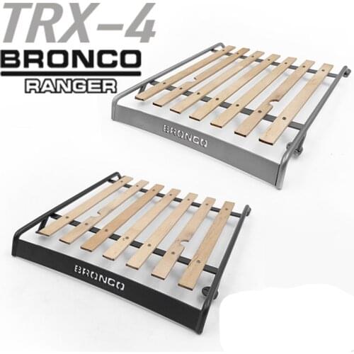 1/10 rc crawler model car metal classic roof rack assembly for 1:10 scale traxxas trx4 bronco remote control toys truck