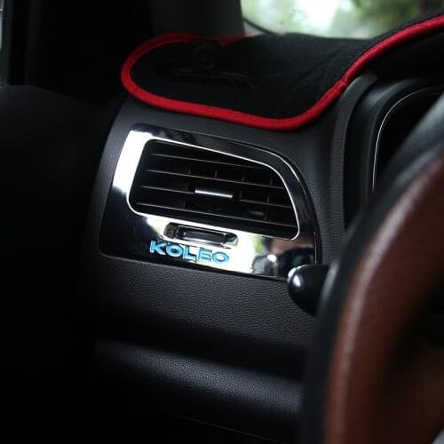 My Good Car ABS Chrome Air Conditioning Vent Trim Stickers For Renault Koleos For Samsung QM6 2016 2017 2018 Stickers