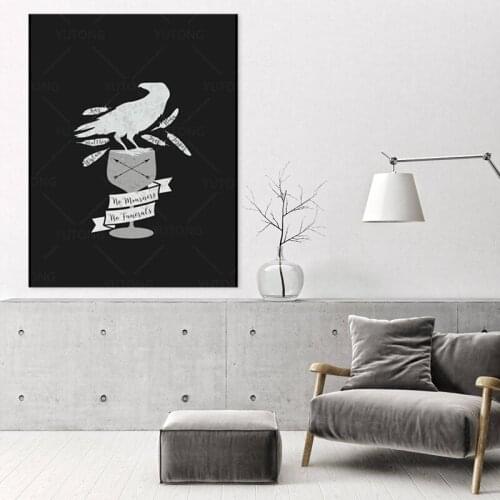 No Mourners No Funerals Six Of Crows Modern Simple Living Room Decoration Painting Hotel Apartment Canvas Wall Art