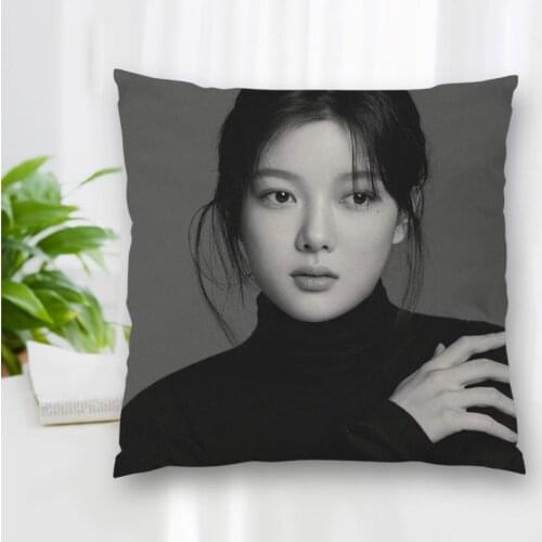 Hot Sale Custom Decorative Pillowcase Actor Kim You Jung Square Zippered Pillow Cover Best Nice Gift 20X20cm 35X35cm 40x40cm