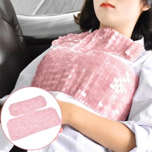 Rose Quartz Jade Neck Mask Beauty Massager Pink Crystal Shoulder Curtain Natural Stone Chest Curtain Jade Massager Skin Care